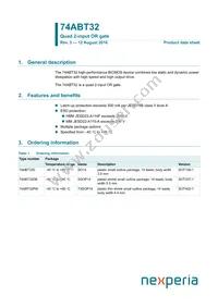 74ABT32DB Datasheet Cover