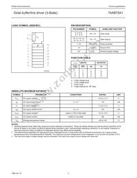 74ABT541D Datasheet Page 3