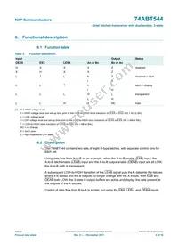 74ABT544D Datasheet Page 5