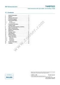 74ABT623PW Datasheet Page 15