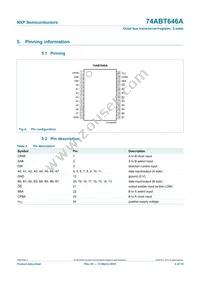 74ABT646APW Datasheet Page 4