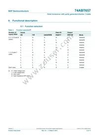 74ABT657D Datasheet Page 5