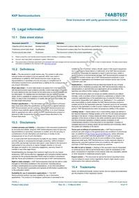 74ABT657D Datasheet Page 15