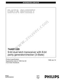 74ABT899D Datasheet Cover