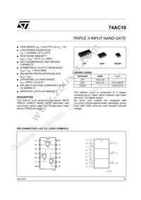 74AC10MTR Datasheet Cover