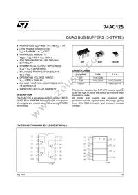 74AC125TTR Datasheet Cover