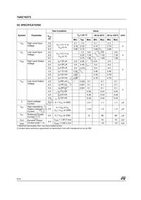 74AC16373TTR Datasheet Page 4