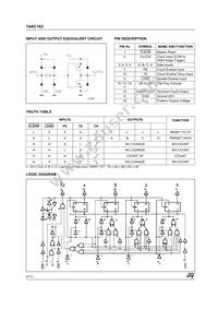 74AC163TTR Datasheet Page 2