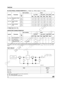 74AC245TTR Datasheet Page 4