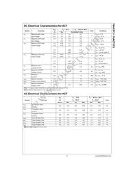 74AC573PC Datasheet Page 5