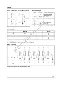 74AC573TTR Datasheet Page 2