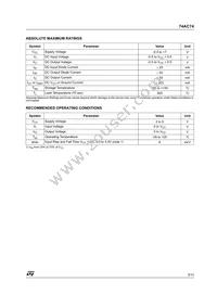 74AC74TTR Datasheet Page 3