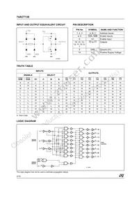 74ACT138TTR Datasheet Page 2