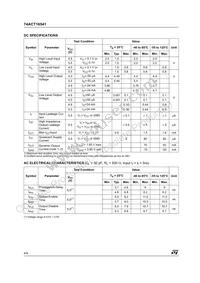 74ACT16541TTR Datasheet Page 4