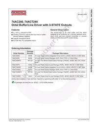 74ACT240SJX Datasheet Page 2