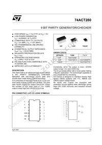 74ACT280MTR Datasheet Cover