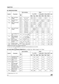 74ACT374MTR Datasheet Page 4