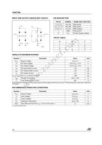 74ACT86TTR Datasheet Page 2