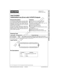 74ACTQ18825SSCX Datasheet Cover