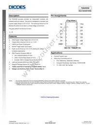 74AHC04T14-13 Datasheet Cover