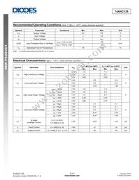 74AHC125T14-13 Datasheet Page 3