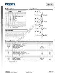 74AHC126T14-13 Datasheet Page 2
