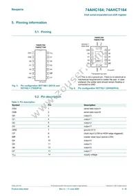 74AHC164PW Datasheet Page 3