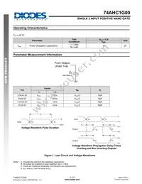 74AHC1G00W5-7 Datasheet Page 5