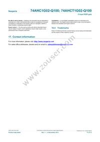 74AHC1G02GW-Q100H Datasheet Page 11