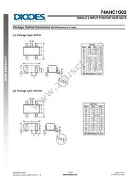 74AHC1G02W5-7 Datasheet Page 7