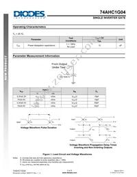 74AHC1G04W5-7 Datasheet Page 5