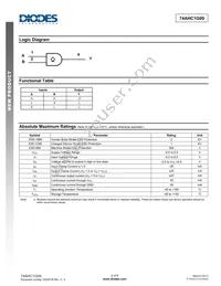 74AHC1G09SE-7 Datasheet Page 2