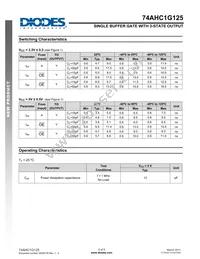 74AHC1G125W5-7 Datasheet Page 5