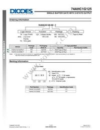74AHC1G125W5-7 Datasheet Page 7