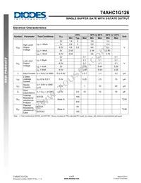 74AHC1G126W5-7 Datasheet Page 4