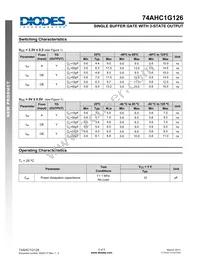74AHC1G126W5-7 Datasheet Page 5