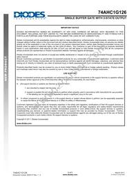 74AHC1G126W5-7 Datasheet Page 9