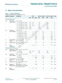 74AHC1G14GW Datasheet Page 5