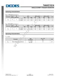 74AHC1G14W5-7 Datasheet Page 5