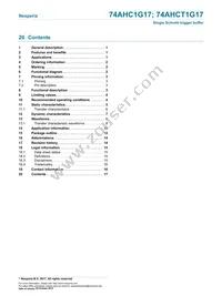 74AHC1G17GVH Datasheet Page 17