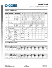 74AHC1G32W5-7 Datasheet Page 4