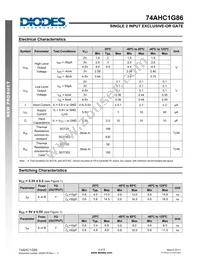 74AHC1G86W5-7 Datasheet Page 4