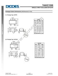 74AHC1G86W5-7 Datasheet Page 7