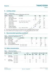 74AHC1GU04GV Datasheet Page 3