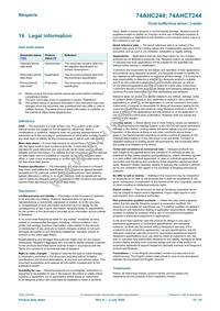 74AHC244PW/AUJ Datasheet Page 15