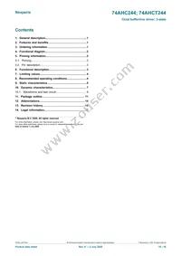 74AHC244PW/AUJ Datasheet Page 16