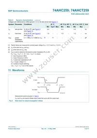 74AHC259D Datasheet Page 9