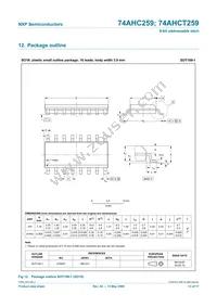74AHC259D Datasheet Page 13