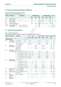 74AHC30BQ-Q100X Datasheet Page 5