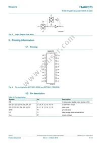 74AHC373D Datasheet Page 3